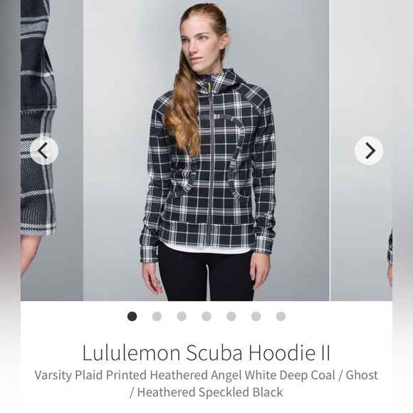 EUC lululemon Scuba Hoodie II Varsity Plaid Size 4 - Picture 10 of 10